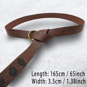 Cinturón Vikingo Renacentista de Cuero para Hombre, Cinturón Medieval, Accesorio de Disfraz de Guerrero para Cosplay - Product Image 6