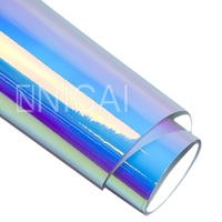 Film de protection de peinture pour voiture en vinyle haute brillance, ultra brillant, autocollant en vinyle de qualité supérieure, chrome arc-en-ciel 1,37*18M