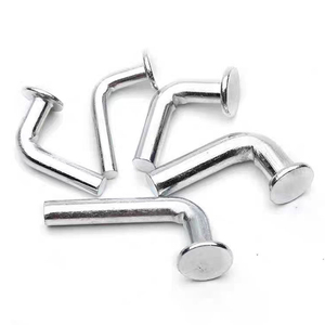 Clips de sécurité pour rayonnages en zinc, type rivet, clips de verrouillage pour rayonnages, clips de sécurité robustes pour entrepôts, accessoires de stockage M5 - Product Image 1