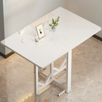 Table pliante, table à manger domestique, table pour maison de location, table à manger simple, table rectangulaire pliable multifonctionnelle