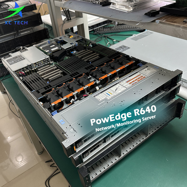 Refurbished/Used 1U Dells EMC PowerEdge R640 Data Storage Rack Server with Intel Xeon Gold Processors/DDR4 Memory/750W Power