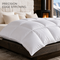 Couette d'hiver extra chaude 90% duvet de canard, taille King, avec compartiments, en coton anti-duvet, épaisse, vente en gros