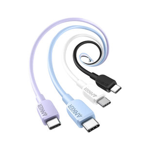 Anker Dual-End Type-C Cable 60W Fast Charging For iPhone 15 Compatible A81E1 A81E2 - Product Image 1