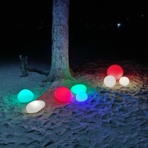 Everstar Pelouse Lumière Cailloux Creative Extérieur Solaire Jardin Lumières IP65 Étanche RVB Lampe Paysage Pierre Décoration Cour - Product Image 1