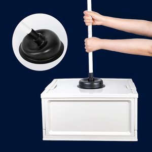 Kích thước lý tưởng mạnh mẽ hút chìm pit tông với nhôm xử lý mạnh mẽ phòng tắm nhà vệ sinh bát pit tông nhiệm vụ nặng nề xả pit tông - Product Image 3