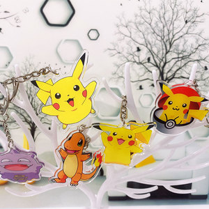 Anime Pokemoned figura de dibujos animados Pikachu Gengar Snorlax Bulbasaur coche llavero <span class=keywords><strong>mochila</strong></span> colgante DIY accesorios decoración Juguetes - Product Image 3