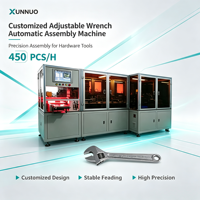 Machine d'automatisation d'assemblage de clés à molette personnalisée XUNNUO, unité centrale de moteur multi-tension 800W avec entraînement PLC Delta