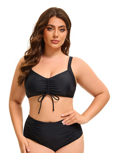 European American Women's Stylish Fitness <b>Swimwear</b> Sexy Solid Pattern Print One-Piece <b>Beachwear</b> Cut-Out Back Design Breathable - Product Image 3