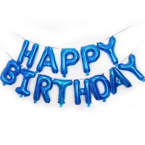 ลูกโป่งฟอยล์ตัวอักษรสุขสันต์วันเกิดขนาด 16 นิ้ว สำหรับตกแต่งงานปาร์ตี้ ขนาดใหญ่ สีทอง - Product Image 3