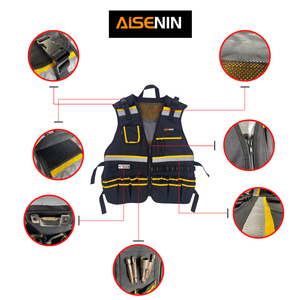 <span class=keywords><strong>Chaleco</strong></span> reflectante personalizado <span class=keywords><strong>para</strong></span> <span class=keywords><strong>electricista</strong></span> y carpintería <span class=keywords><strong>Chaleco</strong></span> de herramientas de trabajo de PVC con bolsillos Compatible con OEM y ODM - Product Image 3