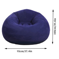 Canapé-lit gonflable Joyee pour salon, fauteuil gonflable en PVC, siège de relaxation, pouf, canapé gonflable