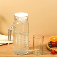 Ensemble d'eau octogonal ensemble de bouilloire en verre transparent sans plomb de cinq pièces