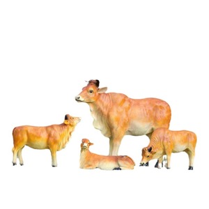 รูปปั้นสัตว์ทำจากไฟเบอร์กลาสวัวจำลองใช้ตกแต่งฟาร์มสวนกลางแจ้งเป็นมิตรกับสิ่งแวดล้อมวันฮาโลวีน - Product Image 3