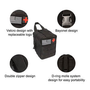 Trousse d'urgence haute capacité trousse de premiers soins tactique outils de survie en plein air d'urgence pochette molle IFAK pour camping randonnée - Product Image 6