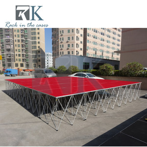 Red <b>Stage</b> Equipment System Aluminum Smart <b>Stage</b> <b>Platform</b> Outdoor <b>Stage</b> <b>Platform</b> Modular <b>Stage</b> Kit for Event Wedding - Product Image 3
