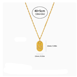 Nuevo Diseño <span class=keywords><strong>de</strong></span> Collar <span class=keywords><strong>de</strong></span> Acero Inoxidable con Cruz para Hombre y Mujer, Estilo Étnico, Collar para Parejas, Accesorios Transfronterizos - Product Image 4