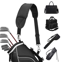 Sangle d'épaule simple pour sac de golf, rembourrée, réglable, robuste, avec crochet pivotant en métal, universelle, OEM
