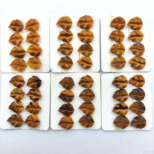 Tigereye-Hoja tradicional amarilla de 12x10mm, artículo promocional OEM hecho a mano - Product Image 4