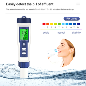 <span class=keywords><strong>Digital</strong></span> 5 em 1 TDS EC Salinidade TEMP <span class=keywords><strong>PH</strong></span> Metros Caneta Tester Qualidade da Água para Aquários Hidroponia da Água RO Sistema Água Potável - Product Image 5