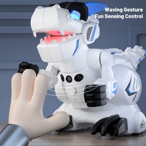 Robot dinosaure SJY-R25, animaux électroniques, mode combat, télécommande, plastique, portée de 30 m, fonctionne sur piles, jouet éducatif RC pour enfants - Product Image 3
