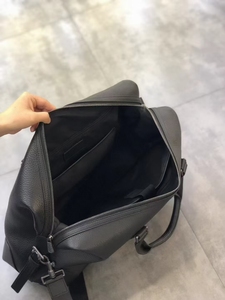 Borsa da Viaggio in Vera Pelle di Vacchetta di Lusso, Grande Capacità, Nera, per Affari, Weekend, Palestra, Bagaglio da Uomo 46cm - Product Image 5