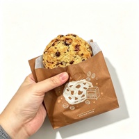 Sacs alimentaires en papier kraft anti-graisse pour hamburgers, poulet frit, frites, emballage de snacks, pochette résistante à l'huile pour plats à emporter