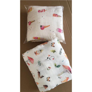 <span class=keywords><strong>Couverture</strong></span> et serviette de bain pour bébé en gaze de coton et fibre de bambou pour l'été, 120x120cm - Product Image 3