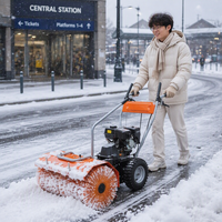 Souffleuse à neige commerciale autoportée Loncin 15HP 420cc pour le nettoyage des allées publiques et des places