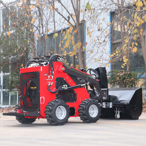 Minicargadora de orugas con motor de gasolina, soplador de nieve remoto para invierno, cargadora frontal, con caja de cambios PLC y bomba, 1 año de garantía. - Product Image 2