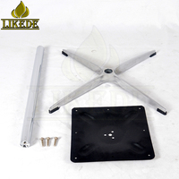 Base de table latérale en aluminium, base de table croisée pour table de réception, de conférence, de réunion ou de négociation