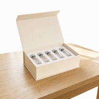Boîtes rigides personnalisées haut de gamme en papier enduit imperméable avec aimant et ruban pour l'emballage de flacons de peptides de 3 ml et 10 ml