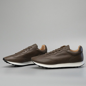 Botas Deportivas de Piel Genuina para Hombre, con Cordones, Color Marrón, de Media Caña, Zapatos Casuales para Uso Diario al Aire Libre, Suela Antideslizante, Antiolor, para Todas las Temporadas - Product Image 4