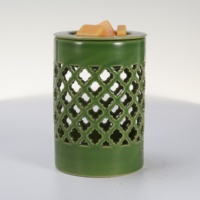 Brûleur d'encens électrique en céramique sculptée, Lampe chauffe-cire électrique, Chauffe-bougie, Lampe à parfum, Brûleur de cire, Cire fondante aromatique ETL
