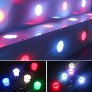 RGB Wifi app-kiểm soát <span class=keywords><strong>LED</strong></span> boong & Sân ánh sáng IP68 chôn ánh sáng với mờ & màu sắc thay đổi tính năng cho sử dụng ngoài trời - Product Image 1