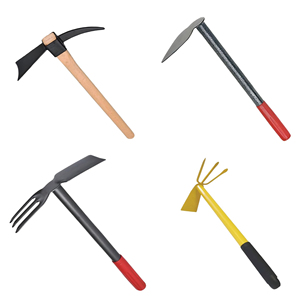 Mini pelle de jardin 3 en 1 à manche en plastique antidérapant pour la plantation de fleurs et l'agriculture domestique - Product Image 2