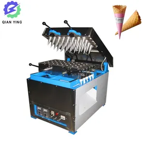 Automatic Biscuit Crispy Sugar Cone Making Oven Machine 32 Molds Manual Ice Cream Waffle Cone Maker