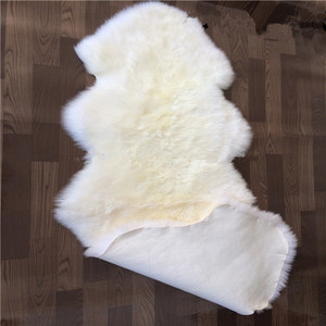 Tappeto in vera pelliccia lavabile in fabbrica 100% in vera pelliccia di montone Super morbido tappeto in pelliccia bianca cuscino del divano <span class=keywords><strong>per</strong></span> soggiorno - Product Image 4