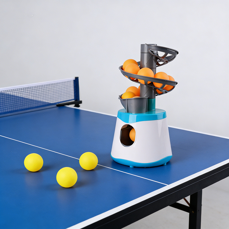 Professional Portable Plastic Table Tennis Serve Training Robot Launcher Household Easy to Handle