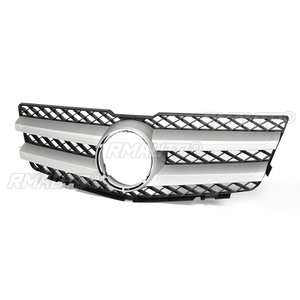 Parrilla Delantera Superior de Alta Calidad para Mercedes Benz GLK / X204 GLK350 2010 2011 2012, Parrillas Deportivas Cromadas Plateadas - Product Image 2