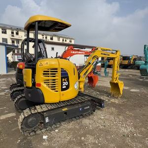 Mini-excavatrice compacte Komatsu PC20 - Faible oscillation de la queue, vitesse de déplacement de 3 mph, idéale pour les projets d'excavation dans des espaces restreints - Product Image 1