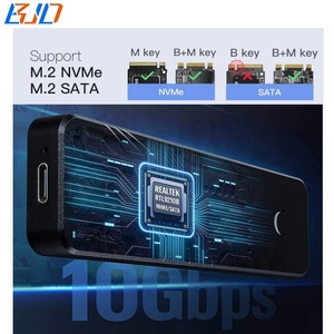 10Gbps 6Gbps USB 3.<span class=keywords><strong>2</strong></span> Type-C เชื่อมต่อกับ M.<span class=keywords><strong>2</strong></span> NGFF Key-M คีย์ B + M NVMe SATA 2280 M2 SSD Enclosure Case RTL9210B ในสต็อก - Product Image 2