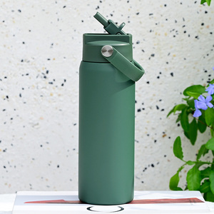 Botella de Agua de Acero Inoxidable de Grado Alimenticio de 24 oz, a Prueba de Fugas, Aislada al Vacío, para Viajes y Actividades al Aire Libre - Product Image 1