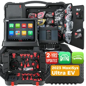 Kit para carros autel maxisys ultra ev pro, kit de scanner de diagnóstico de bateria, para caminhão inteligente, dc de 98v