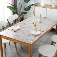 Nappe transparente PVC enveloppé lavable couverture de Table résistante à l'huile nappe de Table anti-poussière pour l'amélioration de l'habitat