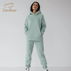 Conjunto familiar de dos piezas de algodón orgánico, conjunto de <span class=keywords><strong>Sudadera</strong></span> con capucha para mamá e hija, conjunto de dos piezas para bebé, Conjunto de <span class=keywords><strong>sudadera</strong></span> con capucha para mamá <span class=keywords><strong>y</strong></span> yo - Product Image 3