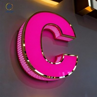 Enseigne personnalisée pour restaurant, hôtel, enseigne extérieure, lettres 3D en LED, enseigne de devanture de magasin, enseigne lumineuse en LED pour enseigne de magasin