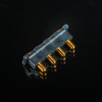 Adaptador de Conector Magnético Micro USB con Pin Pogo de Latón, Servicio ODM/OEM, Superficie Chapada en Oro, Tipo SMT, Cable Personalizado