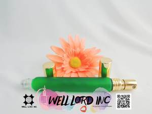 Bouteille en verre à bille cylindrique de 10m avec bouchon doré de forme cylindrique - Product Image 5