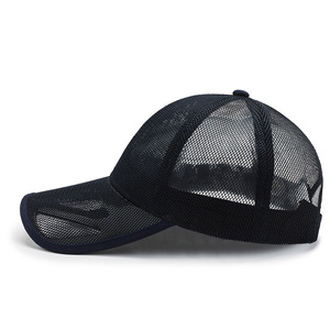 Breathable Mesh Baseball Cap Unisex Outdoor Sports Hat Black Navy Blue Dark Gray Light Gray Military Green Beige White - Product Image 1