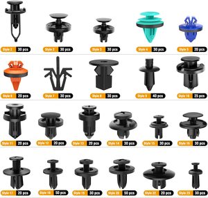 680 pièces pinces de voiture universelles et attaches de voiture attaches automatiques et clips en plastique attaches pare-chocs ensemble pour voiture et automobile - Product Image 4